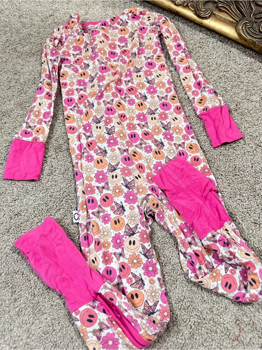 Dreamy Zzz Viscose From Bamboo Double Zipper Onsie Size 3T